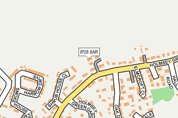 IP28 8AR map - OS OpenMap – Local (Ordnance Survey)