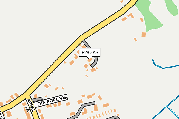 IP28 8AS map - OS OpenMap – Local (Ordnance Survey)