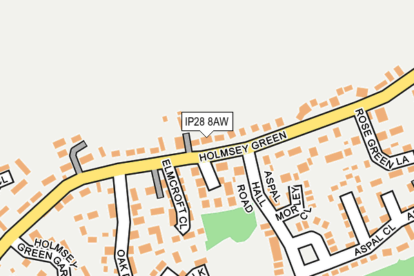 IP28 8AW map - OS OpenMap – Local (Ordnance Survey)
