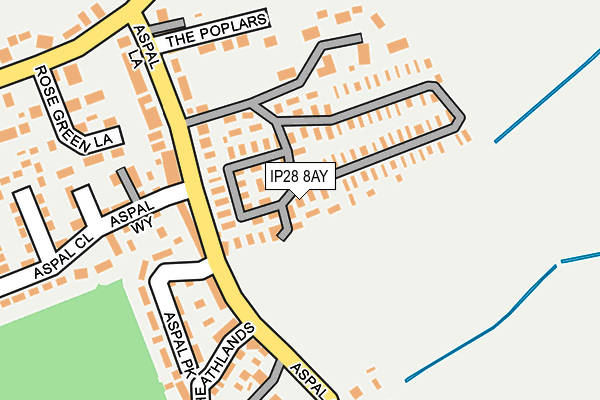 IP28 8AY map - OS OpenMap – Local (Ordnance Survey)