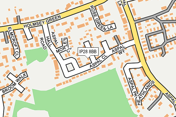 IP28 8BB map - OS OpenMap – Local (Ordnance Survey)