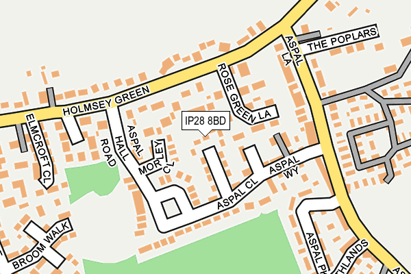 IP28 8BD map - OS OpenMap – Local (Ordnance Survey)