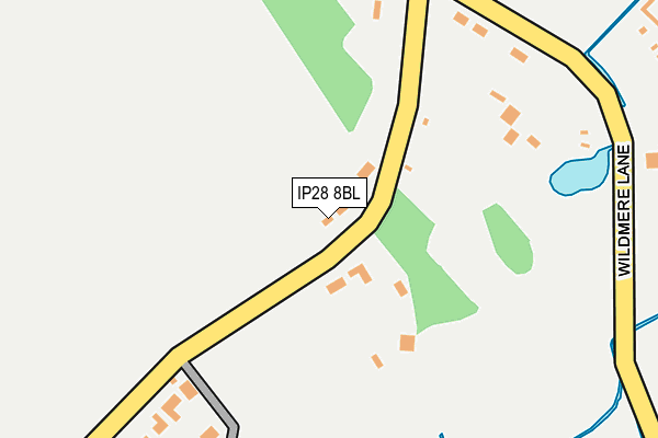 IP28 8BL map - OS OpenMap – Local (Ordnance Survey)