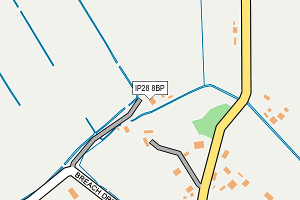 IP28 8BP map - OS OpenMap – Local (Ordnance Survey)