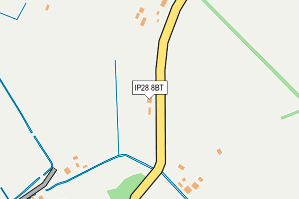 IP28 8BT map - OS OpenMap – Local (Ordnance Survey)