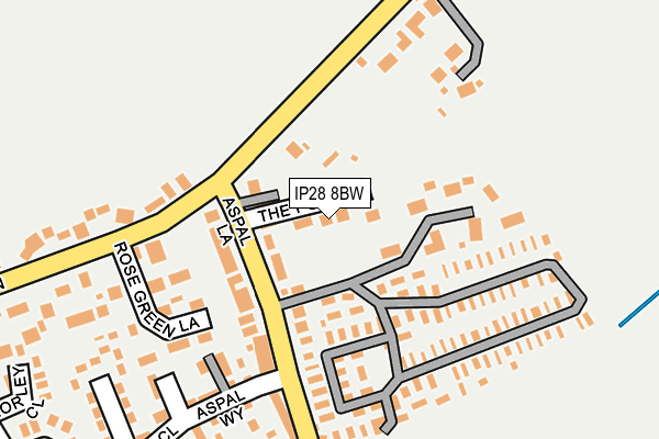 IP28 8BW map - OS OpenMap – Local (Ordnance Survey)