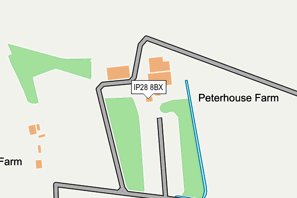 IP28 8BX map - OS OpenMap – Local (Ordnance Survey)