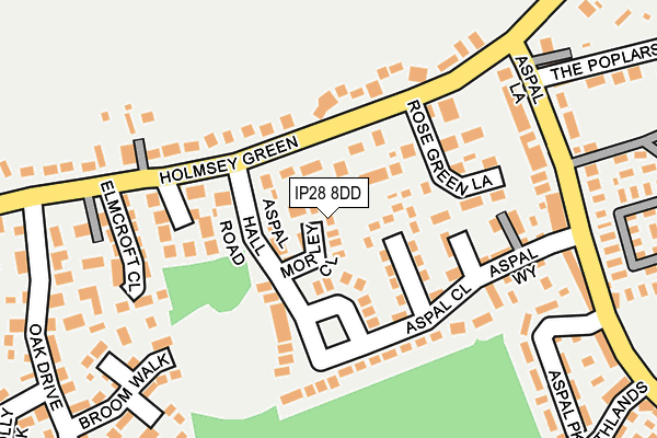 IP28 8DD map - OS OpenMap – Local (Ordnance Survey)