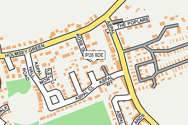 IP28 8DE map - OS OpenMap – Local (Ordnance Survey)