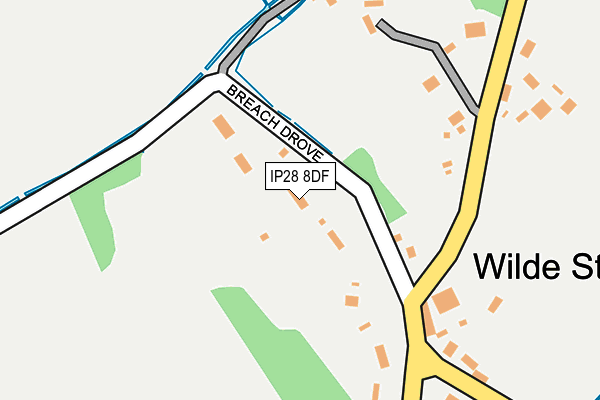 IP28 8DF map - OS OpenMap – Local (Ordnance Survey)