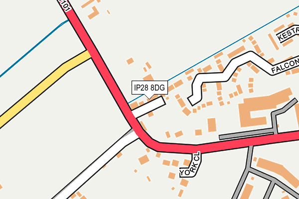 IP28 8DG map - OS OpenMap – Local (Ordnance Survey)