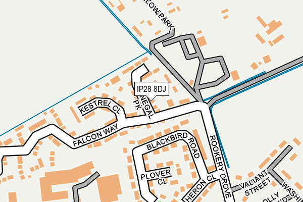 IP28 8DJ map - OS OpenMap – Local (Ordnance Survey)