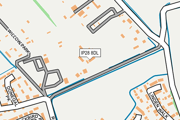 IP28 8DL map - OS OpenMap – Local (Ordnance Survey)