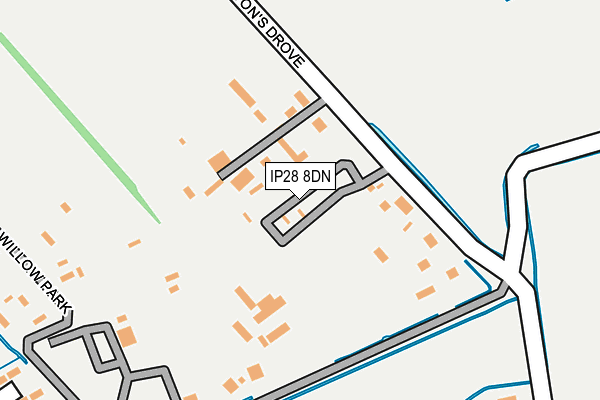 IP28 8DN map - OS OpenMap – Local (Ordnance Survey)