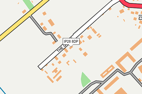 IP28 8DP map - OS OpenMap – Local (Ordnance Survey)