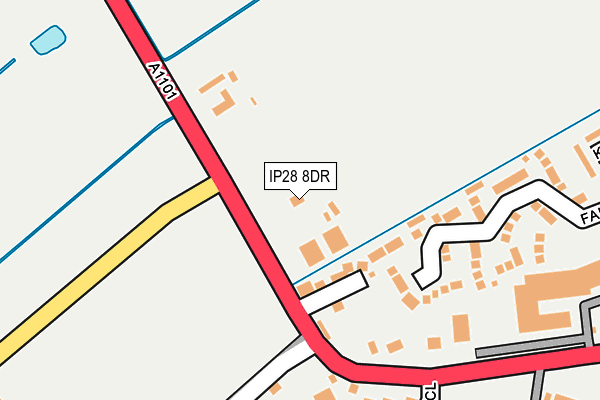 IP28 8DR map - OS OpenMap – Local (Ordnance Survey)