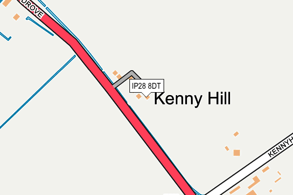 IP28 8DT map - OS OpenMap – Local (Ordnance Survey)