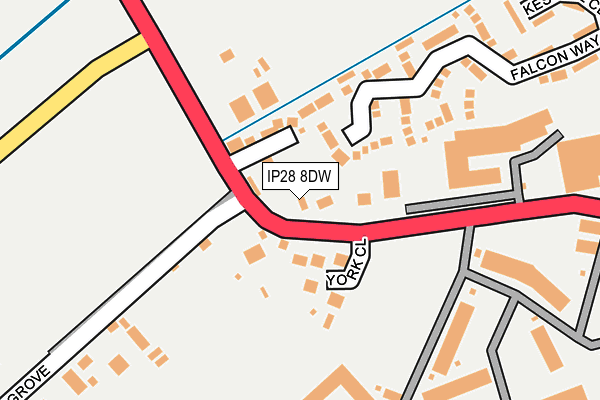 IP28 8DW map - OS OpenMap – Local (Ordnance Survey)