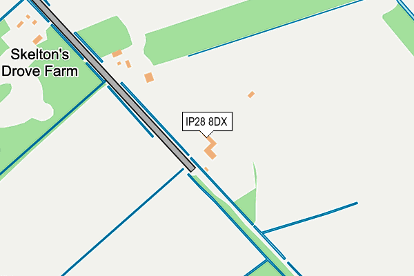 IP28 8DX map - OS OpenMap – Local (Ordnance Survey)