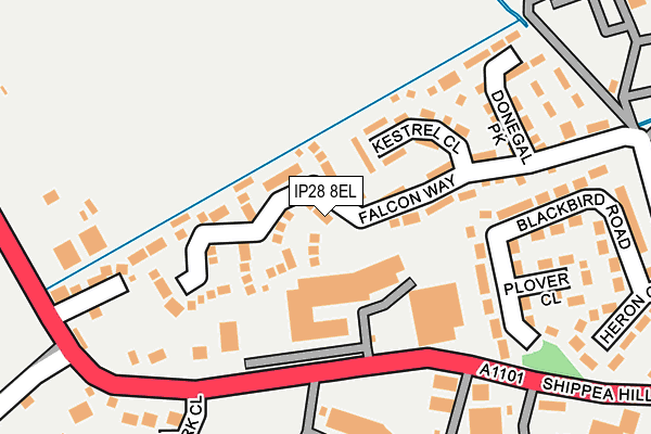 IP28 8EL map - OS OpenMap – Local (Ordnance Survey)