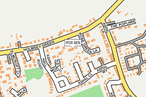IP28 8EN map - OS OpenMap – Local (Ordnance Survey)