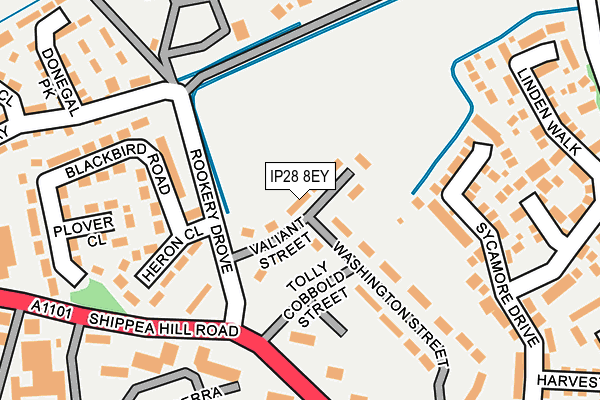IP28 8EY map - OS OpenMap – Local (Ordnance Survey)