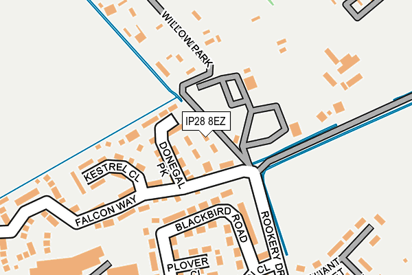 IP28 8EZ map - OS OpenMap – Local (Ordnance Survey)