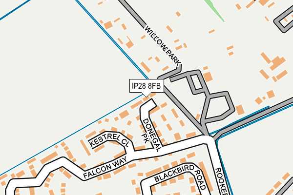 IP28 8FB map - OS OpenMap – Local (Ordnance Survey)