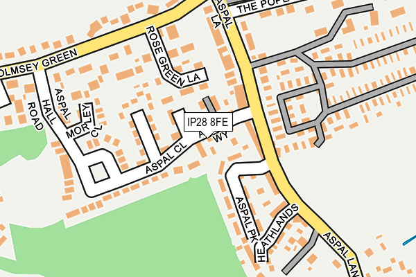 IP28 8FE map - OS OpenMap – Local (Ordnance Survey)