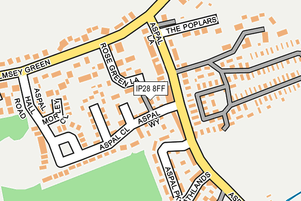 IP28 8FF map - OS OpenMap – Local (Ordnance Survey)