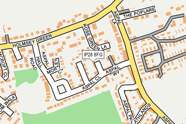 IP28 8FG map - OS OpenMap – Local (Ordnance Survey)