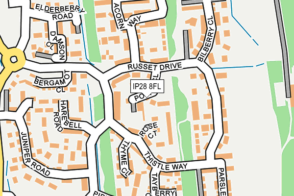 IP28 8FL map - OS OpenMap – Local (Ordnance Survey)