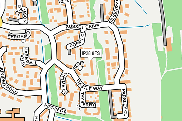 IP28 8FS map - OS OpenMap – Local (Ordnance Survey)