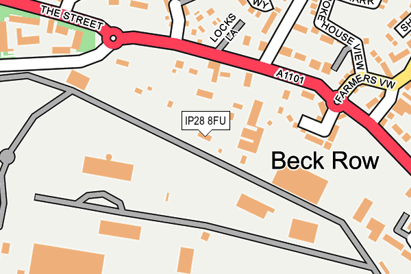 IP28 8FU map - OS OpenMap – Local (Ordnance Survey)