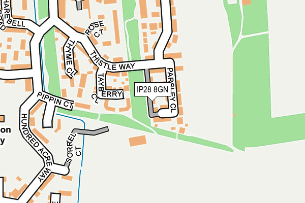 IP28 8GN map - OS OpenMap – Local (Ordnance Survey)