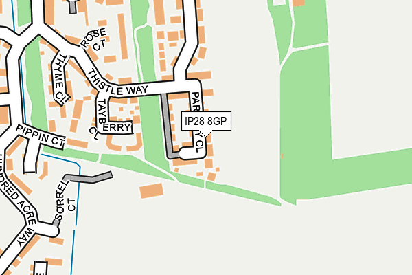 IP28 8GP map - OS OpenMap – Local (Ordnance Survey)