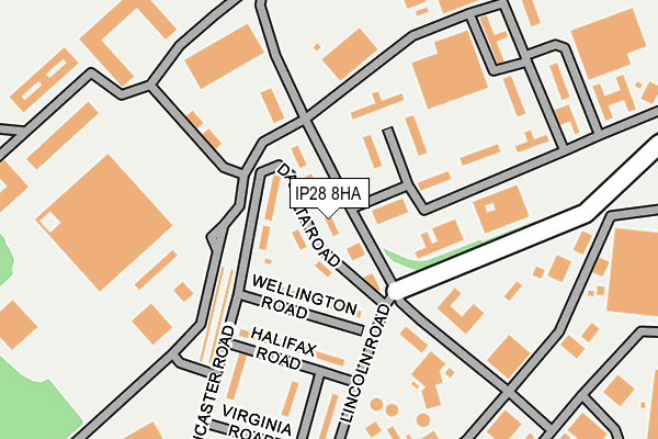 IP28 8HA map - OS OpenMap – Local (Ordnance Survey)