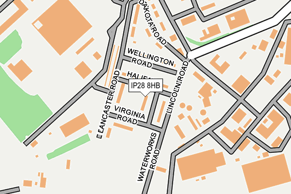 IP28 8HB map - OS OpenMap – Local (Ordnance Survey)