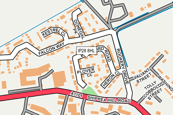 IP28 8HL map - OS OpenMap – Local (Ordnance Survey)