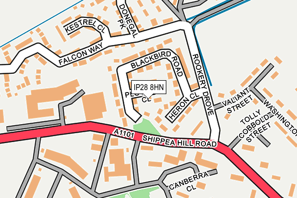 IP28 8HN map - OS OpenMap – Local (Ordnance Survey)