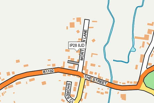 IP28 8JD map - OS OpenMap – Local (Ordnance Survey)