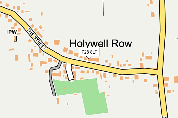 IP28 8LT map - OS OpenMap – Local (Ordnance Survey)