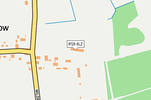 IP28 8LZ map - OS OpenMap – Local (Ordnance Survey)