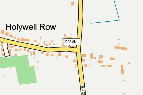IP28 8NL map - OS OpenMap – Local (Ordnance Survey)