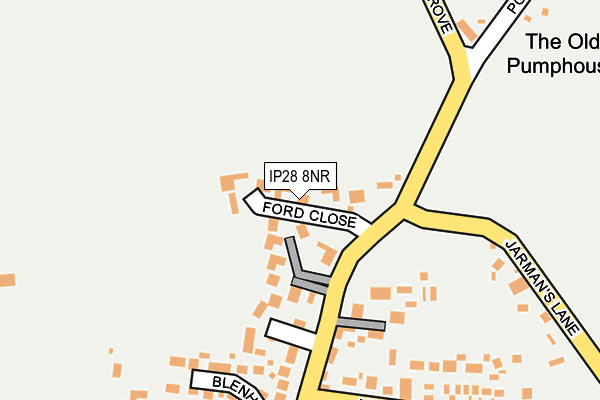 IP28 8NR map - OS OpenMap – Local (Ordnance Survey)