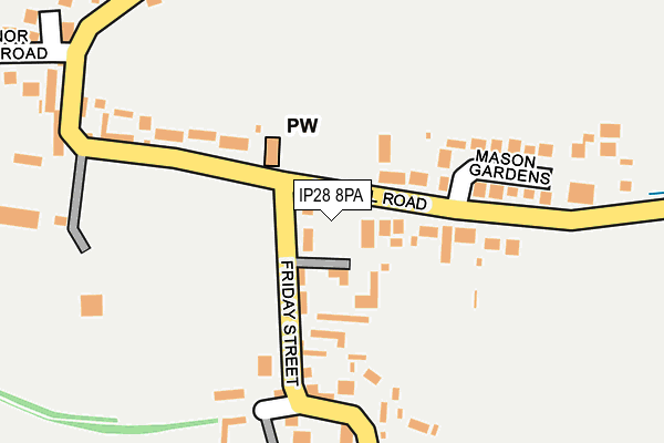 IP28 8PA map - OS OpenMap – Local (Ordnance Survey)