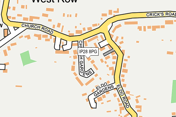 IP28 8PG map - OS OpenMap – Local (Ordnance Survey)