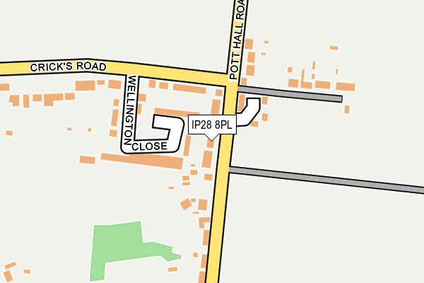 IP28 8PL map - OS OpenMap – Local (Ordnance Survey)