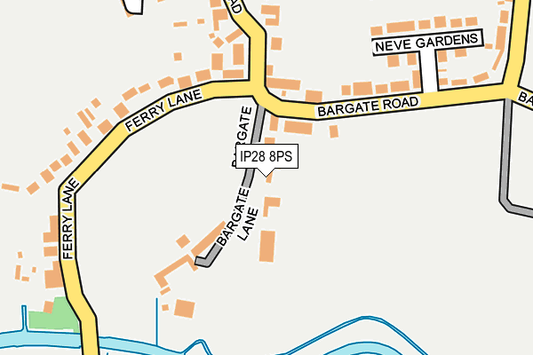 IP28 8PS map - OS OpenMap – Local (Ordnance Survey)