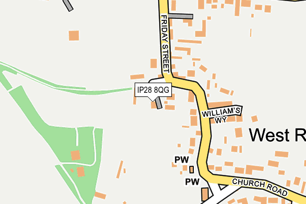 IP28 8QG map - OS OpenMap – Local (Ordnance Survey)